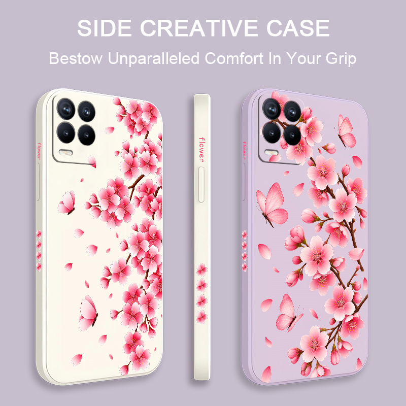 Pink Flower Print Phone Case F - Realme Note 50 评论和价格