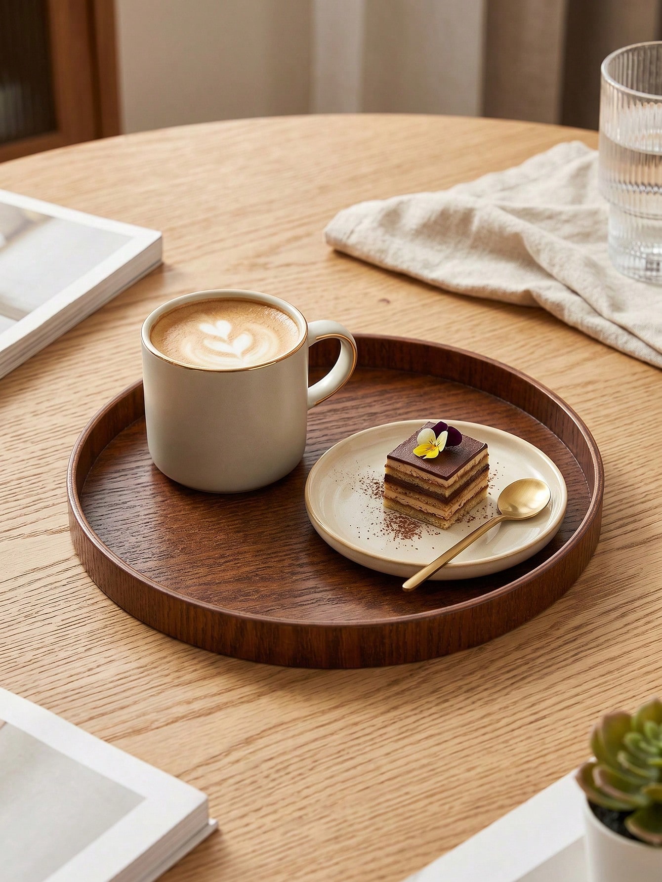 1pc/3pcs Natural Wooden Servin - Wooden Serving Tray 评论和价格