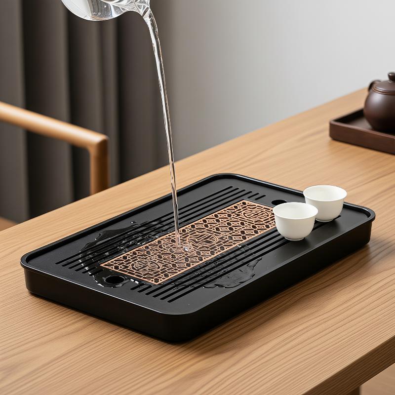 Double-Layer Wooden Tea Tray W - Wooden Serving Tray 评论和价格
