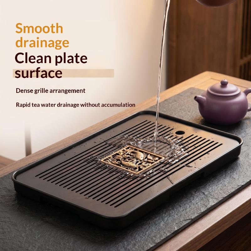 Double-Layer Wooden Tea Tray W - Wooden Serving Tray 评论和价格