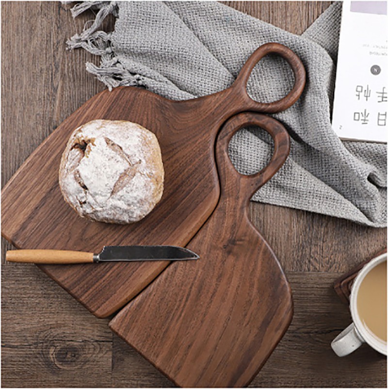 Black Walnut Solid Chopping Bo - Wooden Serving Tray 评论和价格