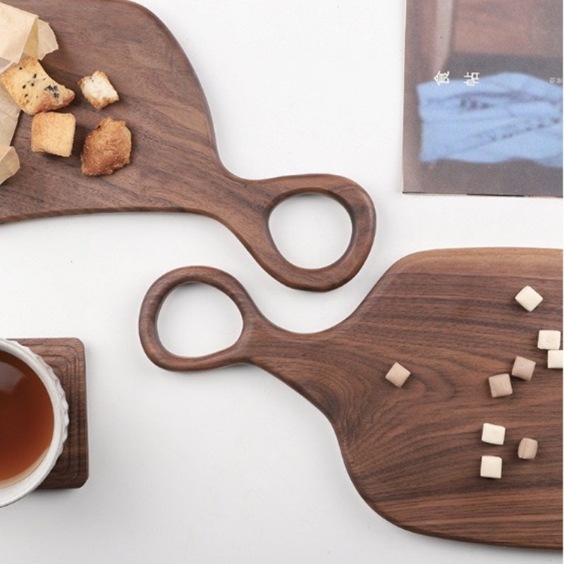 Black Walnut Solid Chopping Bo - Wooden Serving Tray 评论和价格