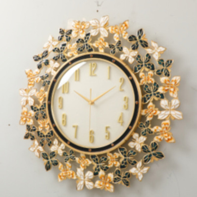 Enamel Butterfly Clock Wall Cl - Luxury Lifestyle Homes 评论和价格