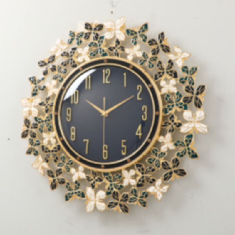 Enamel Butterfly Clock Wall Cl - Luxury Lifestyle Homes 评论和价格